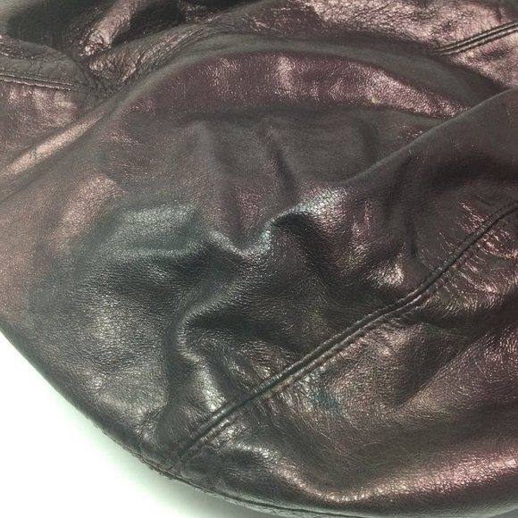 Kooba Purple Metallic Large Leather Hobo Bag - Picture 15 of 15